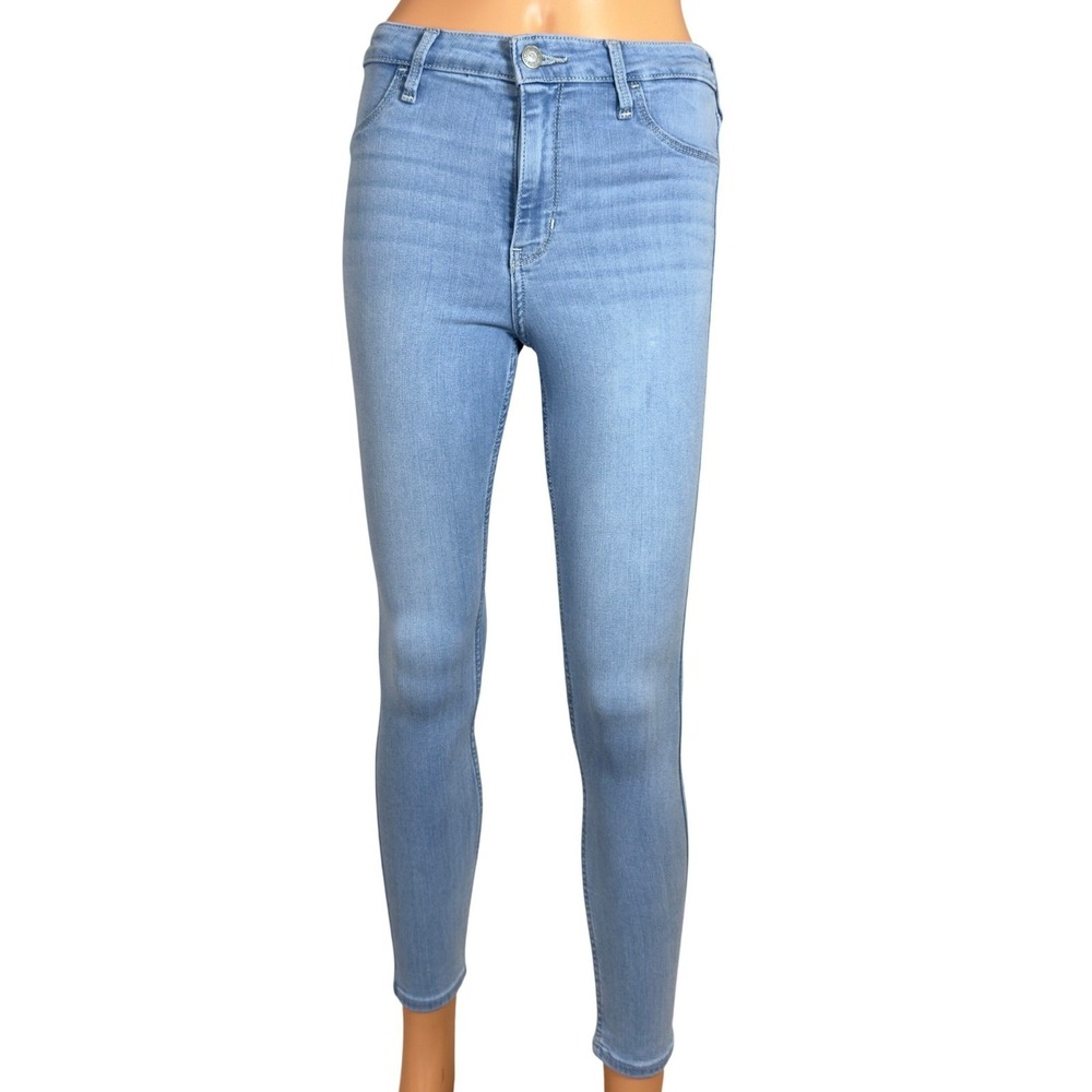 Hollister Light Blue High-Rise Skinny Jeans